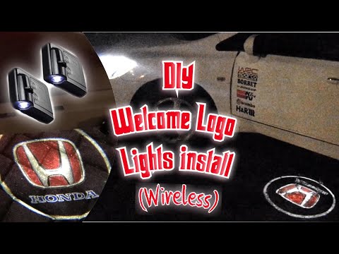 How to install car welcome logo lights  - Ep10 of Honda Civic DIY modification series by Preet Singh