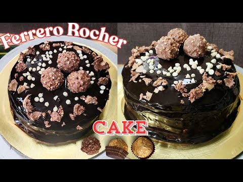 Ferrero Rocher Chocolate Cake for Christmas Celebration | Bake a ferrero rocher Cake at home