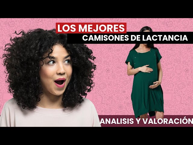 Vídeo relacionado con Uniexcosm Camisón Maternidad Lactancia, Camisones Embarazadas Algodon Manga Corta Camison Corto Encaje con Cuello en V Camisón Premamá Ropa para Dormir para Hogar A:Rayas Gris Claro M