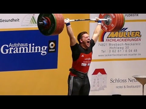 Matthäus Hofmann (94kg) 170kg Snatch 200kg Clean and Jerk Bundesliga Finale 2015