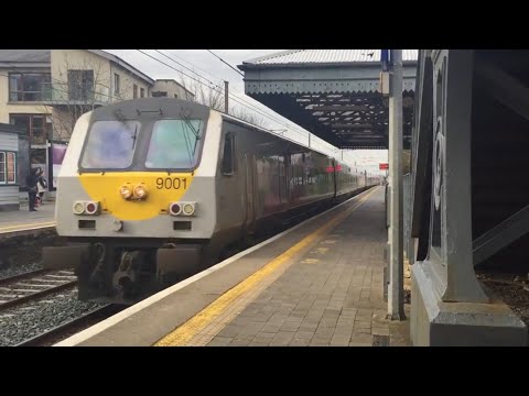 Enterprise Set 9001 (IE 201 Class Ioco 207) Passing Malahide Station