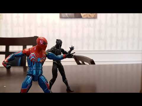 Black Panther Vs Killmonger (spiderman included stop motion