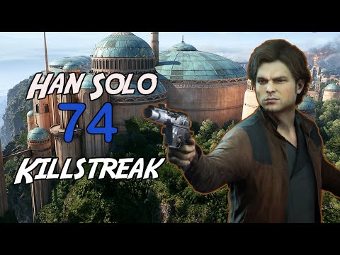 Starwars Battlefront 2- Han Solo 74 Killstreak/Gameplay on Naboo! [PS4]