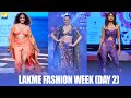 Sonakshi Sinha Shilpa Shetty Sanya Malhotra Ramp Walk At Lakme Fashion Week 2023 DAY 2