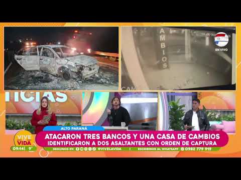 Grupo comando ataca en santa rita, explosionaron bancos y una casa de cambios