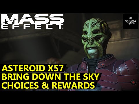 Mass Effect Asteroid X57 Choices - Bring Down The Sky - Kill Balak or Save Hostages - Rewards