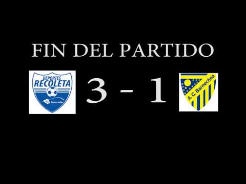 F5 CLAUSURA GOLES RECOLETA SUB 19 VS BARNECHEA