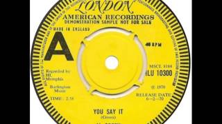 Psych Funk - AL GREEN - You Say It (45 version) - LONDON HLU 10300 UK 1970 Soul Funkadelic