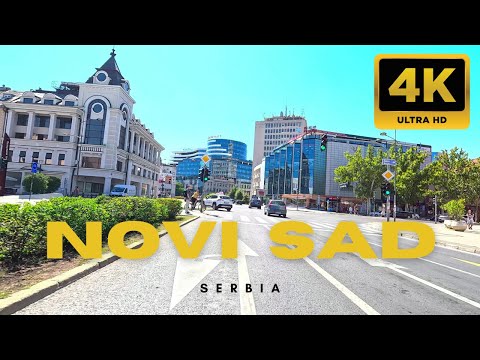 Driving in Novi Sad, Serbia 🇷🇸 | Scenic city tour in 4K 🚗
