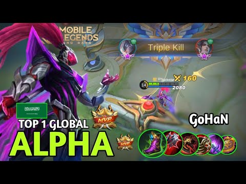 Hyper Alpha | Top 1 Global Alpha 17 kill super Aggressive gameplay by GoHaN MLBB