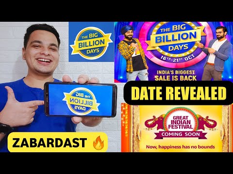 Flipkart Big Billion Days 2020 Official Date Revealed | Amazon Great Indian Festival Sale 🔥