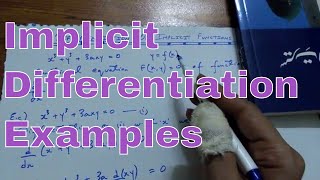 Differentiation of implicit functions (examples)