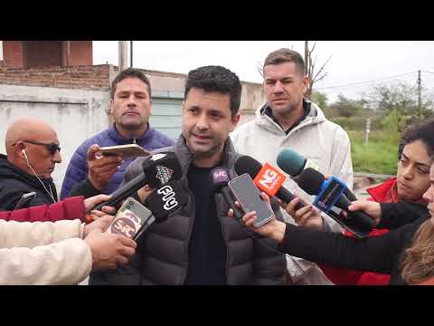 Int. Bruno Cipolini recorrió los trabajos de canalización en el barrio San Martín | Intendente