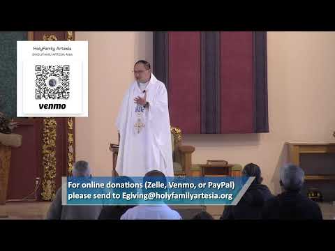 Solemnity of the Annunciation of the Lord, March 25, 2021 12:15PM Mass #LAcatholics #HolyFamilyArtes