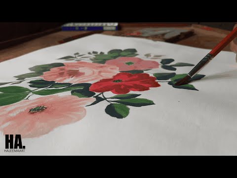 Watercolor flowers painting | Haleema Art #flowers #painting #art