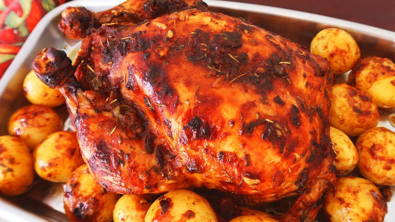 O MELHOR FRANGO ASSADO RECHEADO COM FAROFA DO MUNDO I TEMPERO MARAVILHOSO I RECEITA DE FAMÍLIA