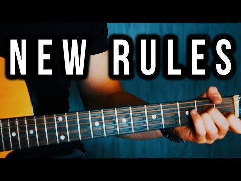 Dua Lipa - New Rules Guitar Lesson (Easy Guitar Tutorial with Chords)