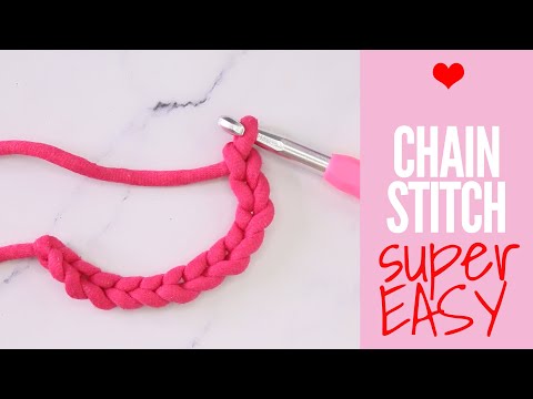 How to Chain Stitch Crochet Tutorial (Super Slow for Beginners)