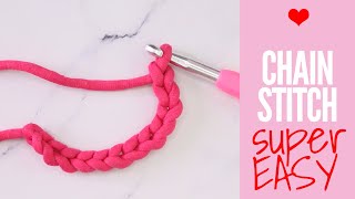 How to Chain Stitch Crochet Tutorial (Super Slow for Beginners)