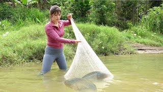 The Ultimate Fishing Method of Single Girl, Fishing Technique on River and Lake, Catch a Lot of Fish