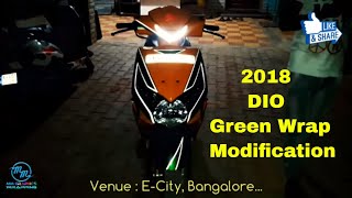 DIO green WRAP And Side Indicarors Black Cooling Tint