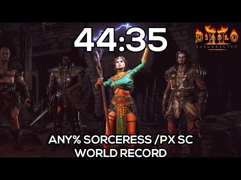 SUB 45 IS DONE!!! WORLD'S FASTEST SORCERESS SPEEDRUN - 45:43 RTA 44:35 IGT | DIABLO 2 RESURRECTED