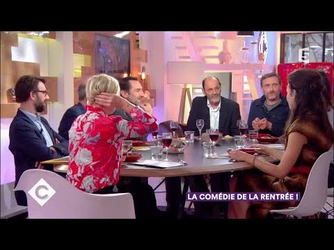 Jean-Pierre Bacri, Jean-Paul Rouve and Gilles Lellouche at dinner - C à Vous - 29/09/2017