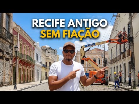 ​O NOVO VISUAL DO RECIFE ANTIGO - RETIRARAM OS FIOS DOS POSTES?  Fui ver de perto!