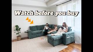 Awesome Sectional Sleeper Sofa with Pull Out Bed Review!