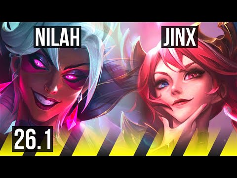 NILAH & Rell vs JINX & Blitzcrank (ADC) | Good KDA: 16/1/7 | KR Master | 26.1