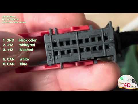 Alfa Romeo 4C Pinout FCA IPC 4C and reset Dashboard