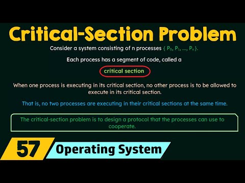 The Critical Section Problem