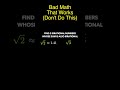 *BAD Math* With Irrational Numbers