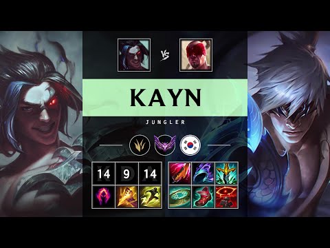 Kayn Jungle vs Lee Sin - KR Master Patch 25.17