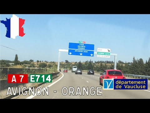 France (F): A7 Avignon - Orange (Vaucluse)