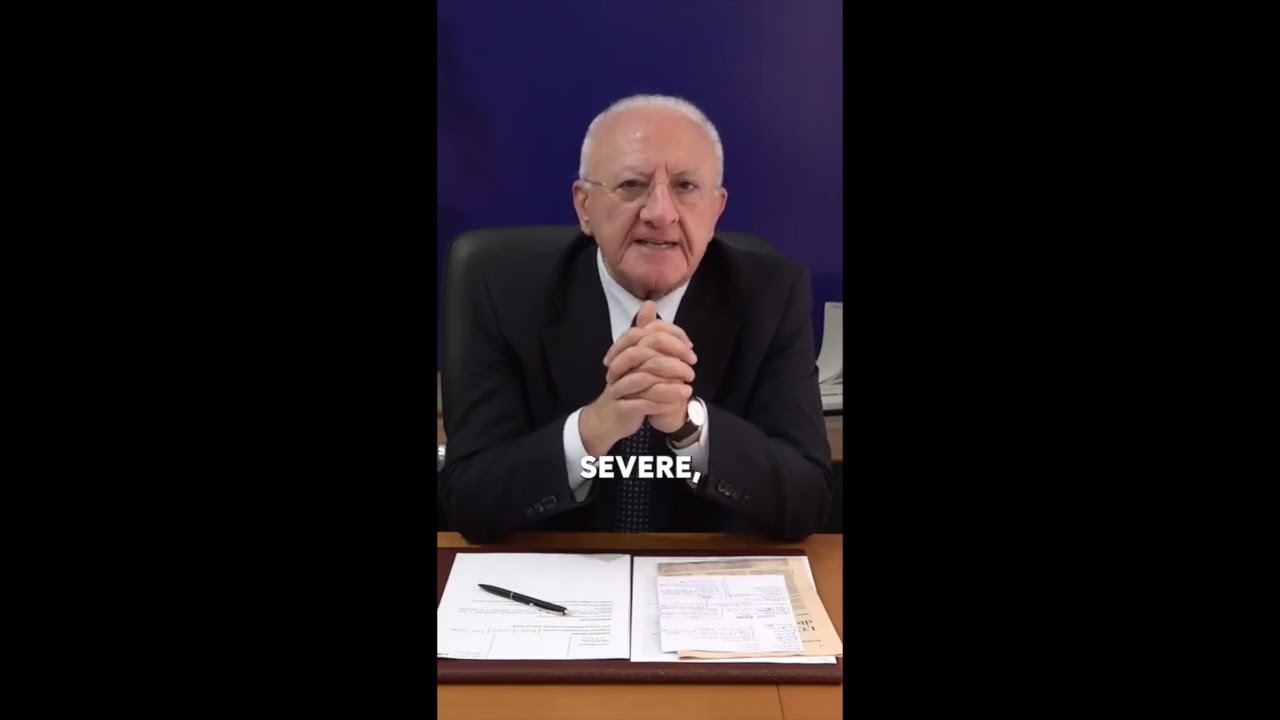 DE LUCA: "ORA BASTA, SULLA SICUREZZA SERVE TOLLERANZA ZERO"