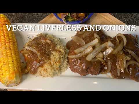 The Best Vegan Liver (Less) and Onions with Gravy Recipe!!! Mushrooms are Amazing 🤩 (V)