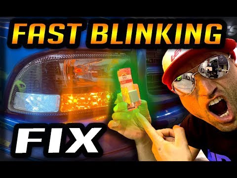 HOW TO FIX HYPER FLASH FROM LED BULBS - FAST BLINKING TURN SIGNAL FIX