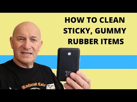 , title : 'How to Remove Sticky Feel from Rubber Items'