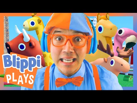 Blippi Plays Find The Animals on Roblox! | Blippi Plays Roblox! | Educational Gaming Videos