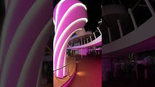 Celebrity Edge pool deck at night