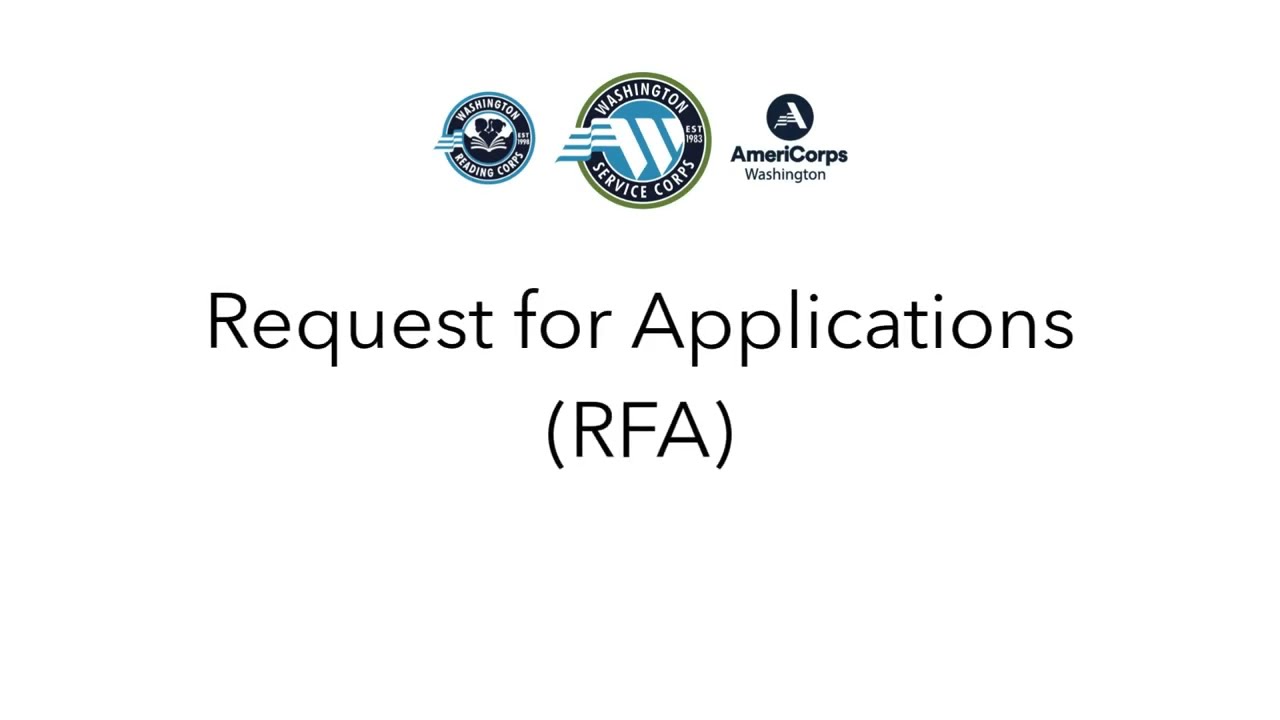 Request for Applications (RFA) Tutorial