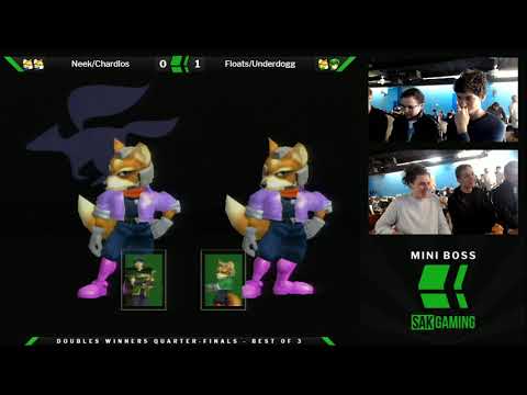 Mini Boss 4 Doubles Winners Quarter Finals - SneakyNeek/Chardlos (Blue) vs Floats/Underdogg (Green)