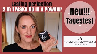 NEU in der Drogerie I Manhattan Lasting Perfection 2 in 1: Make-Up in a Powder I Tagestest