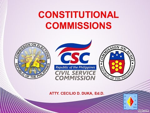 CONSTITUTIONAL COMMISSIONS