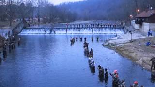 preview picture of video 'Bennett Spring State Park Trout Season Opening Day 2014'