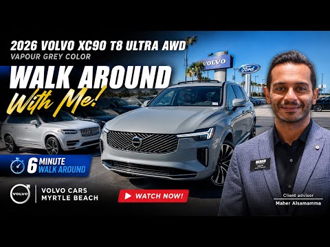 Thumbnail for 2026 Volvo XC90 Ultra T8 AWD | 7-Passenger Luxury SUV Walkaround & Full Feature Review by Volvo XC90
