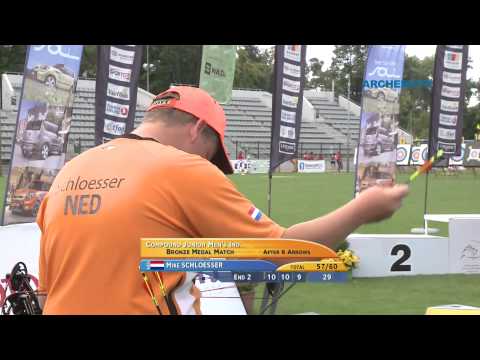Mike Schloesser v Jesse Gale – compound junior men bronze | World Archery Youth Championships 2011