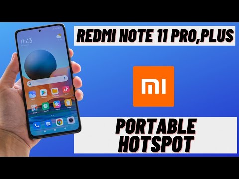 How to set Portable Hotspot in Redmi Note 11 pro,plus