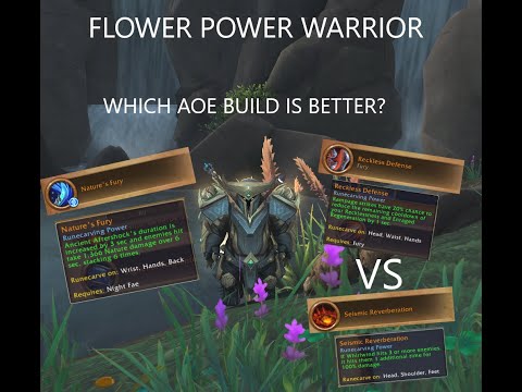 FLOWER POWER FURY WARRIOR! | Night Fae + Double Leggo + Tier Set | 9.2 PTR testing!
